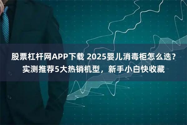 股票杠杆网APP下载 2025婴儿消毒柜怎么选？实测推荐5大热销机型，新手小白快收藏