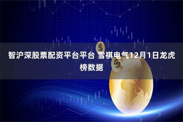 智沪深股票配资平台平台 雪祺电气12月1日龙虎榜数据