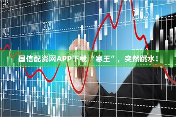 国信配资网APP下载 “寒王”，突然跳水！